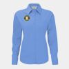 Russell Collection Ladies Long Sleeve Easy Care Poplin Shirt Thumbnail