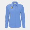Russell Collection Ladies Long Sleeve Easy Care Poplin Shirt Thumbnail