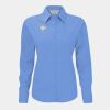 Russell Collection Ladies Long Sleeve Easy Care Poplin Shirt Thumbnail